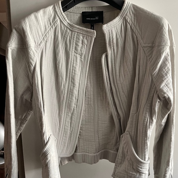 Isabel Marant Quilted Cotton Biker Short Jacket in Pristine Condition size 1 - Picture 8 of 15